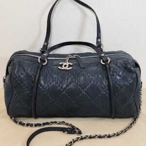 Chanel 2012 Iridescent Relax CC Bowling Bag/Baby duffle. Beautiful